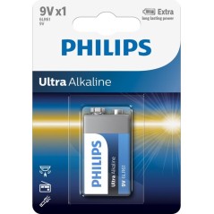 Philips Ultra Alkaline 9V Battery - Reliable Power for Your Devices | Long-lasting Performance - 8712581557133